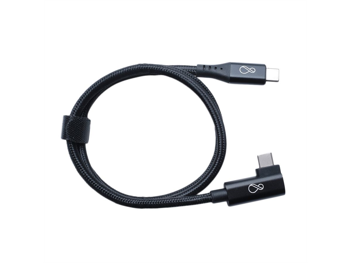 BACHMANN Ochno Câble USB-C coudé 0,7m noir