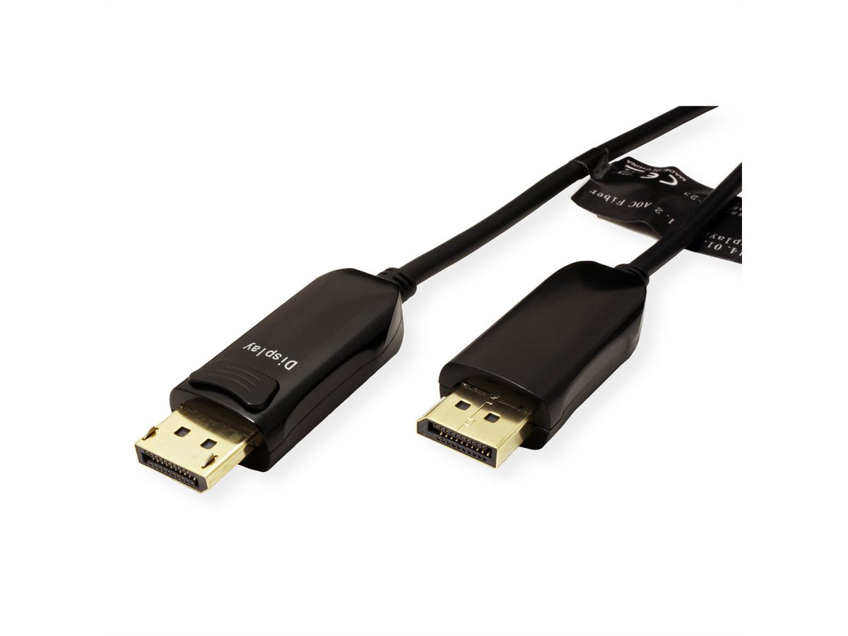 ROLINE Câble DisplayPort v1.4 (AOC), M/M, 15 m
