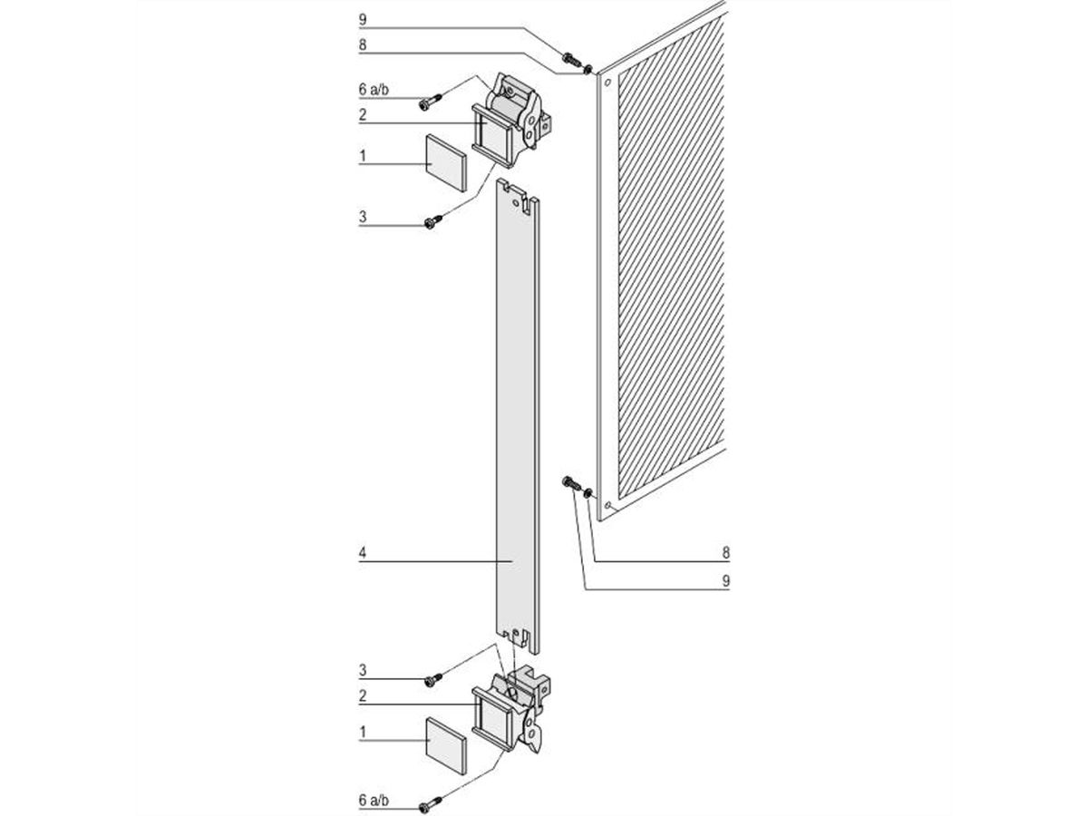 SCHROFF Plug-In Unit Kit avec poignée d'extraction type 2, non blindé, gris, 6 U, 10 HP