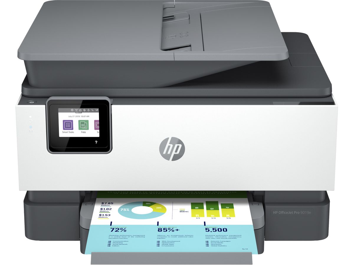 HP OfficeJet Pro 9019e Sans fil All-in-One Couleur Imprimante, Instant Ink, Impression recto-verso