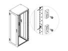 SCHROFF Kit de montage pour bras de moniteur pour armoire Varistar avec panneaux latéraux boulonnés