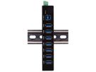 EXSYS EX-11237HMS HUB 7 ports USB 3.2 Gen 1 Din-Rail Kit VIA VL811+ Chipset