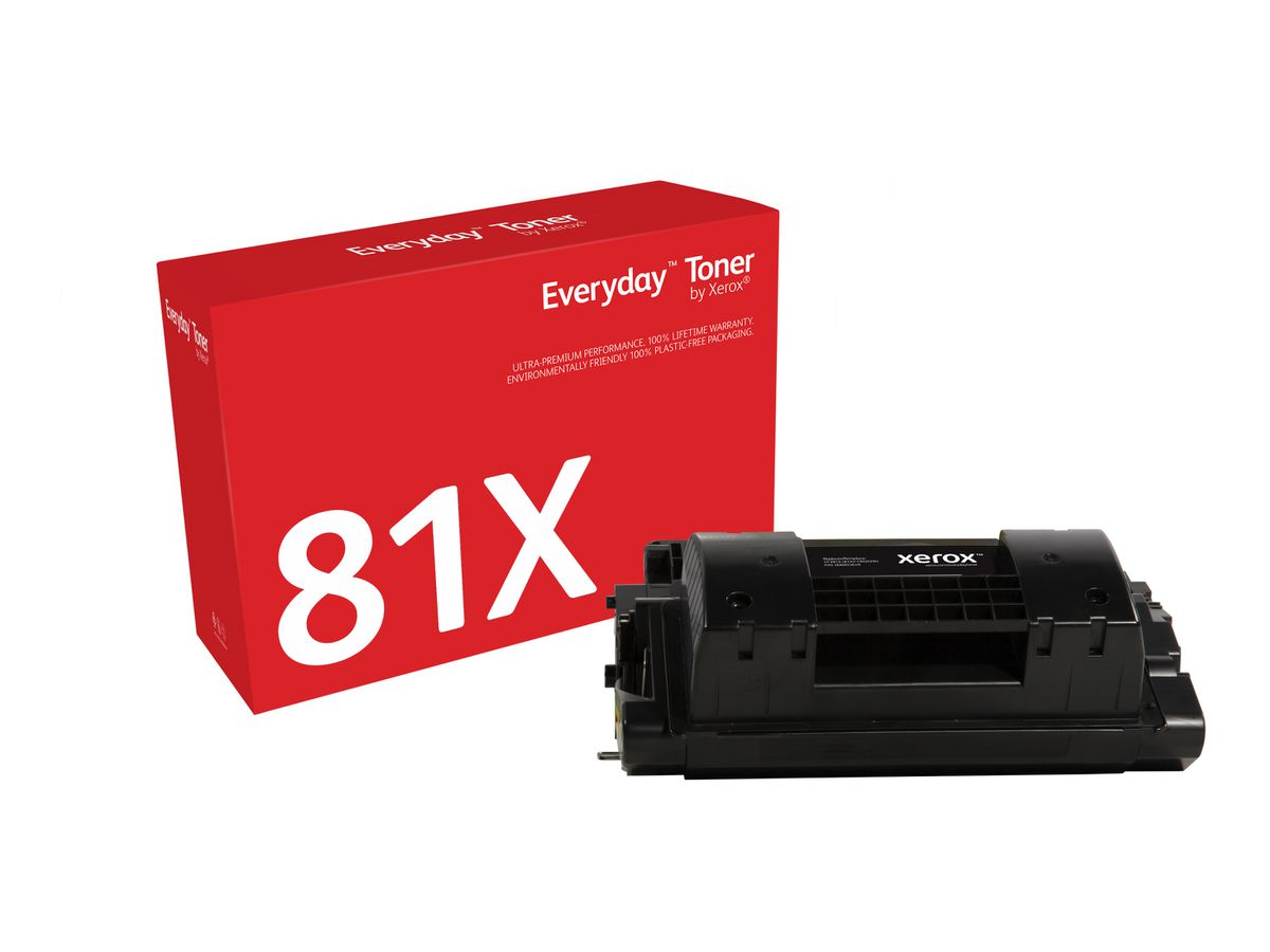 Everyday Toner Noir ™ de Xerox compatible avec HP 81X (CF281X/ CRG-039H), Capacité standard