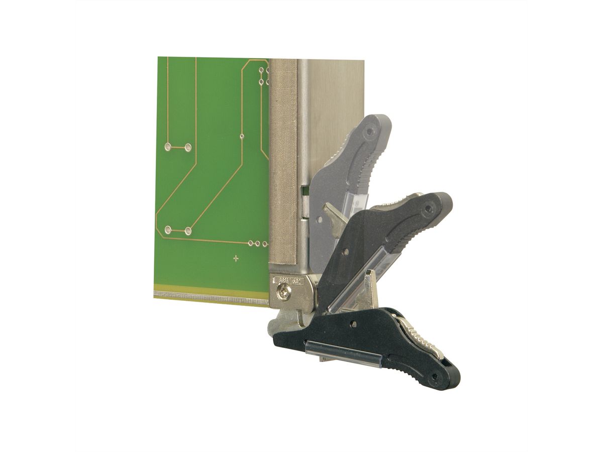 SCHROFF ATCA Kit de face avant, poignée IEA à poussoir sans ressort, acier inoxydable, 8 U, 6 CV
