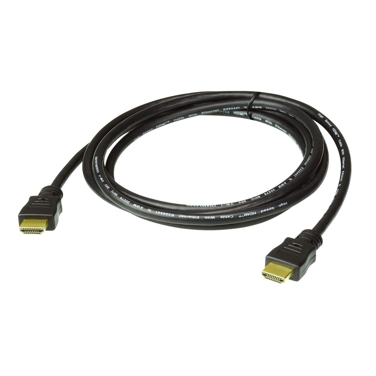 Câble HDMI haute vitesse 3D / 4K avec Ethernet mâle / mâle Longueur Câble 1  m