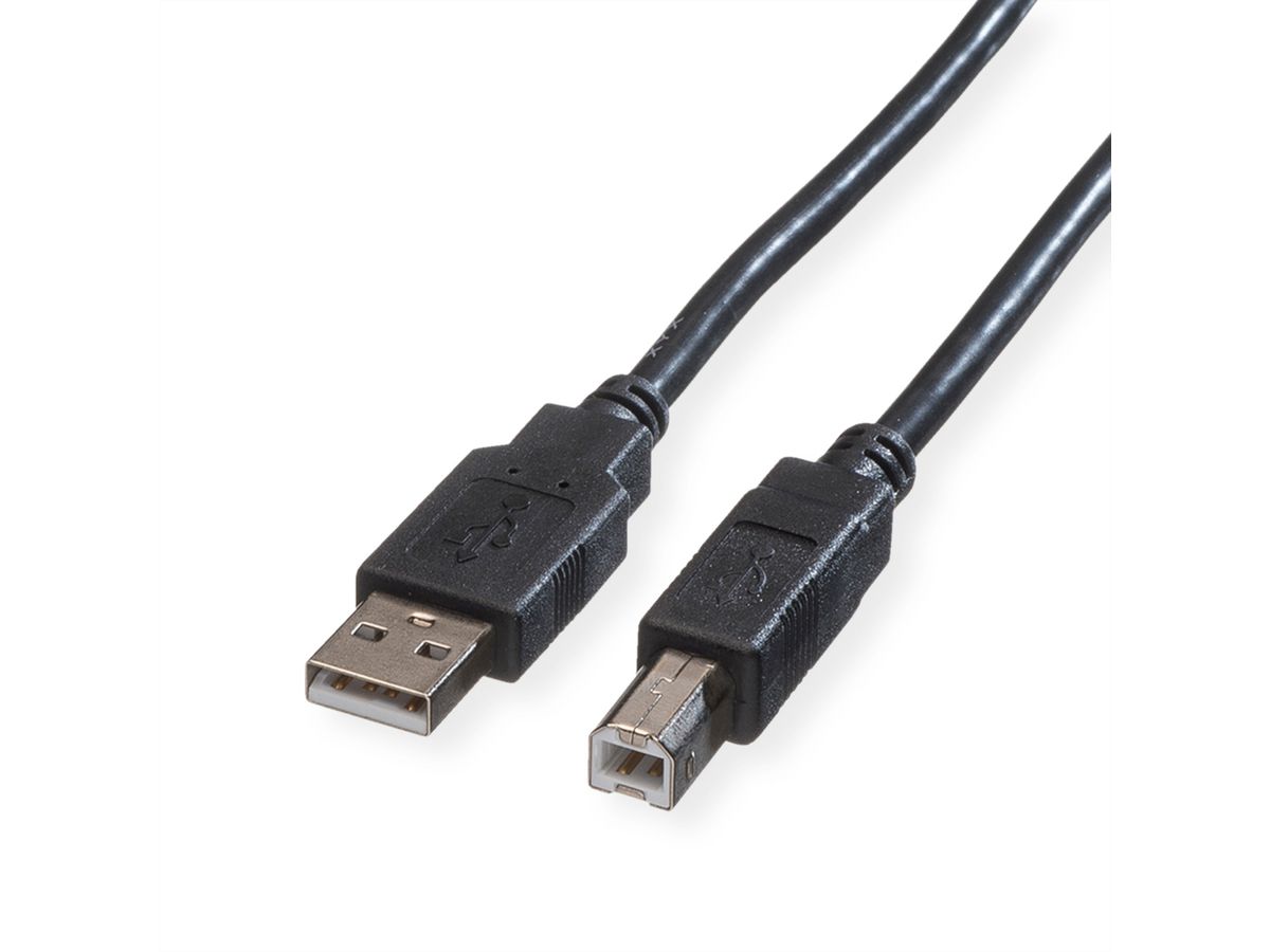 ROLINE Câble USB 2.0 Type A-B, noir, 4,5 m - SECOMP France
