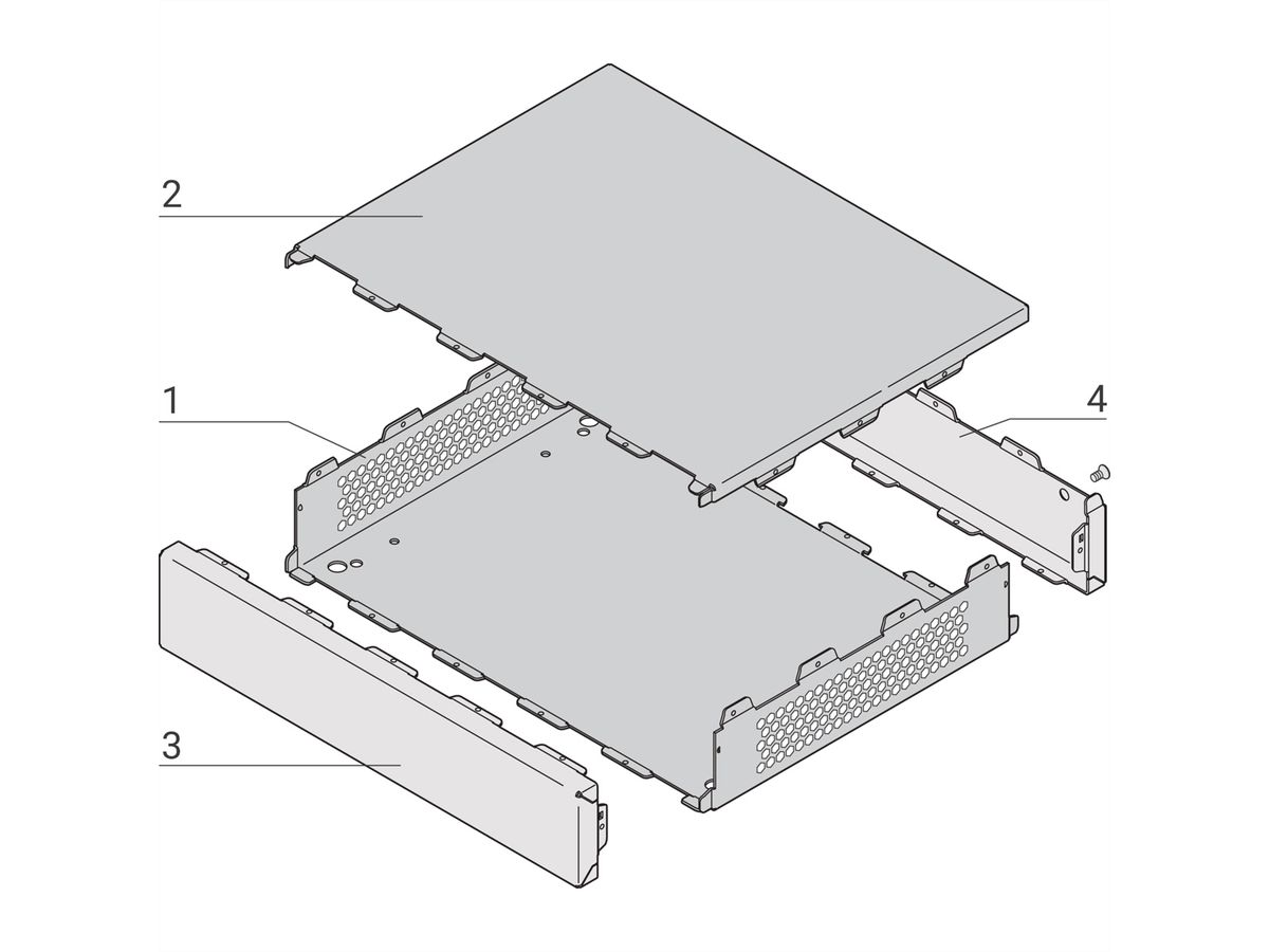Mallette de bureau SCHROFF Interscale, perforée, 88 mm, 221 mm, 221 mm