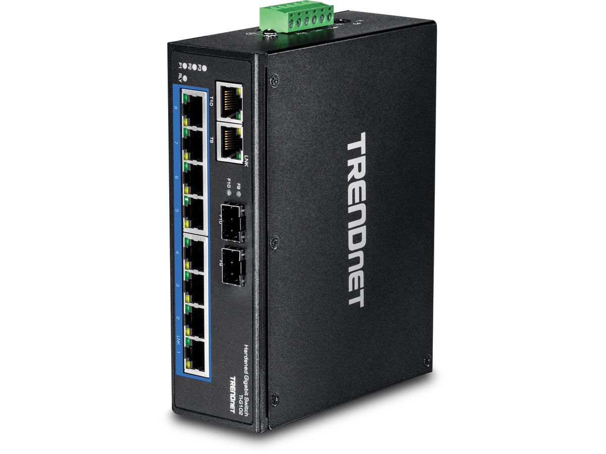 Trendnet TI-G102 Gigabit Ethernet (10/100/1000) Noir commutateur réseau