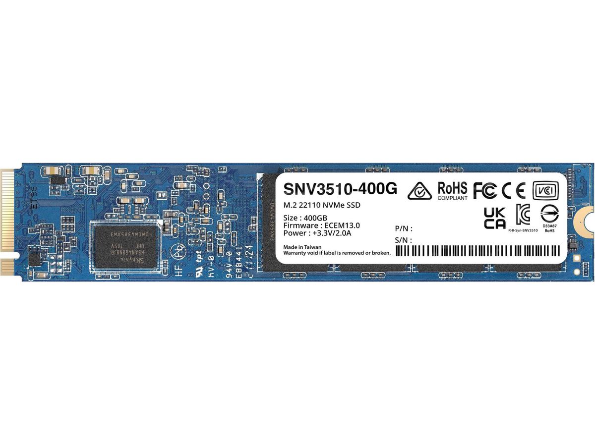 Synology SNV3510 M.2 400 Go PCI Express 3.0 NVMe