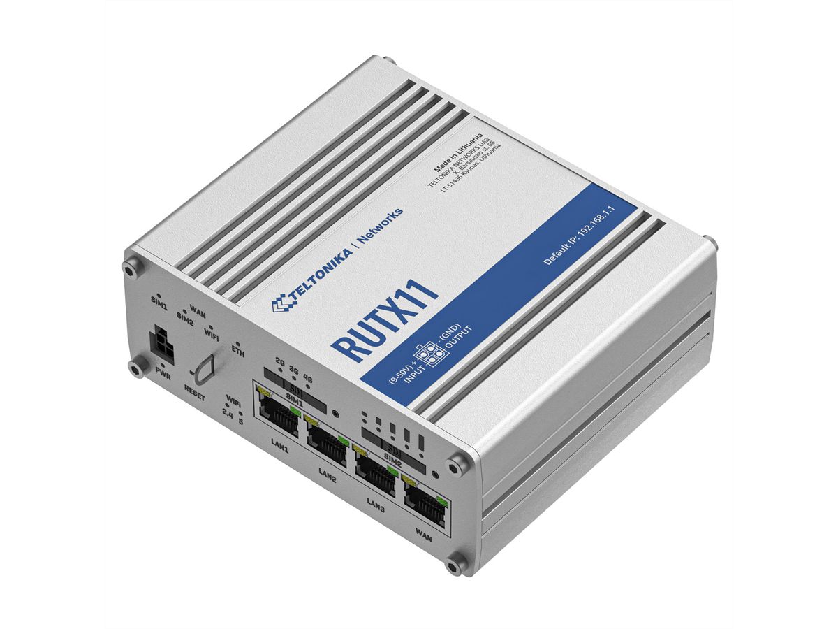 TELTONIKA RUTX11 LTE/4G Routeur industriel
