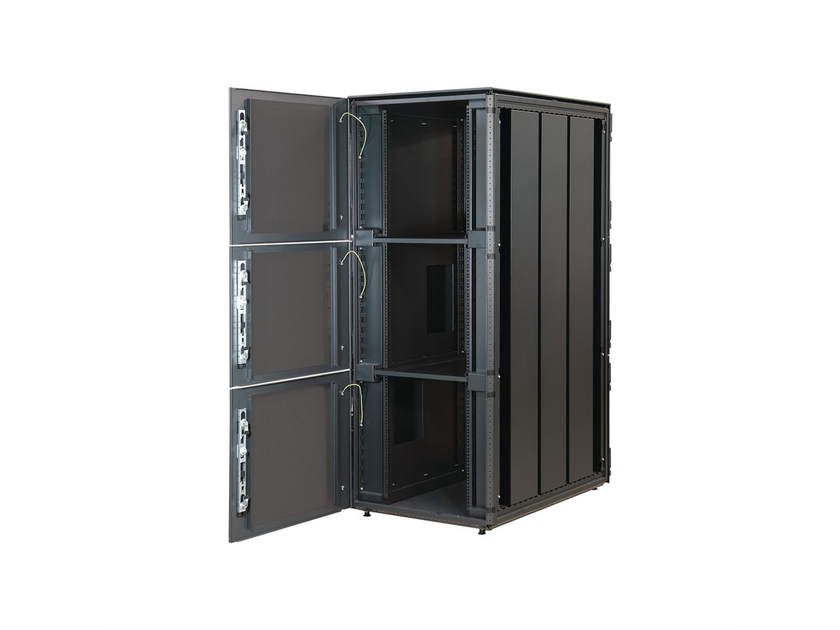 SCHROFF Varistar Colocation Cabinet, RAL 7021, 2 compartiments, 42 U, 2000H, 600W, 1000D