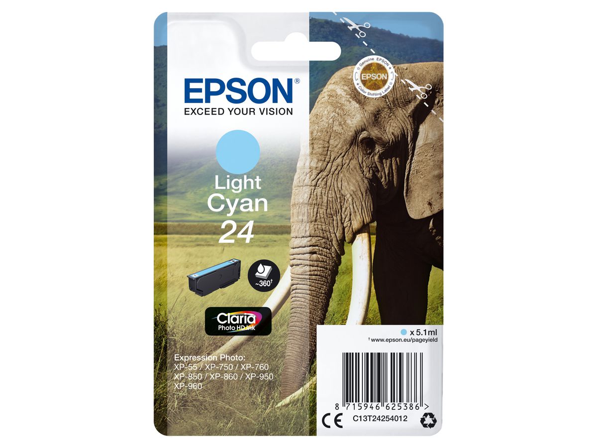 Epson Elephant Cartouche "Eléphant" - Encre Claria Photo HD Cc