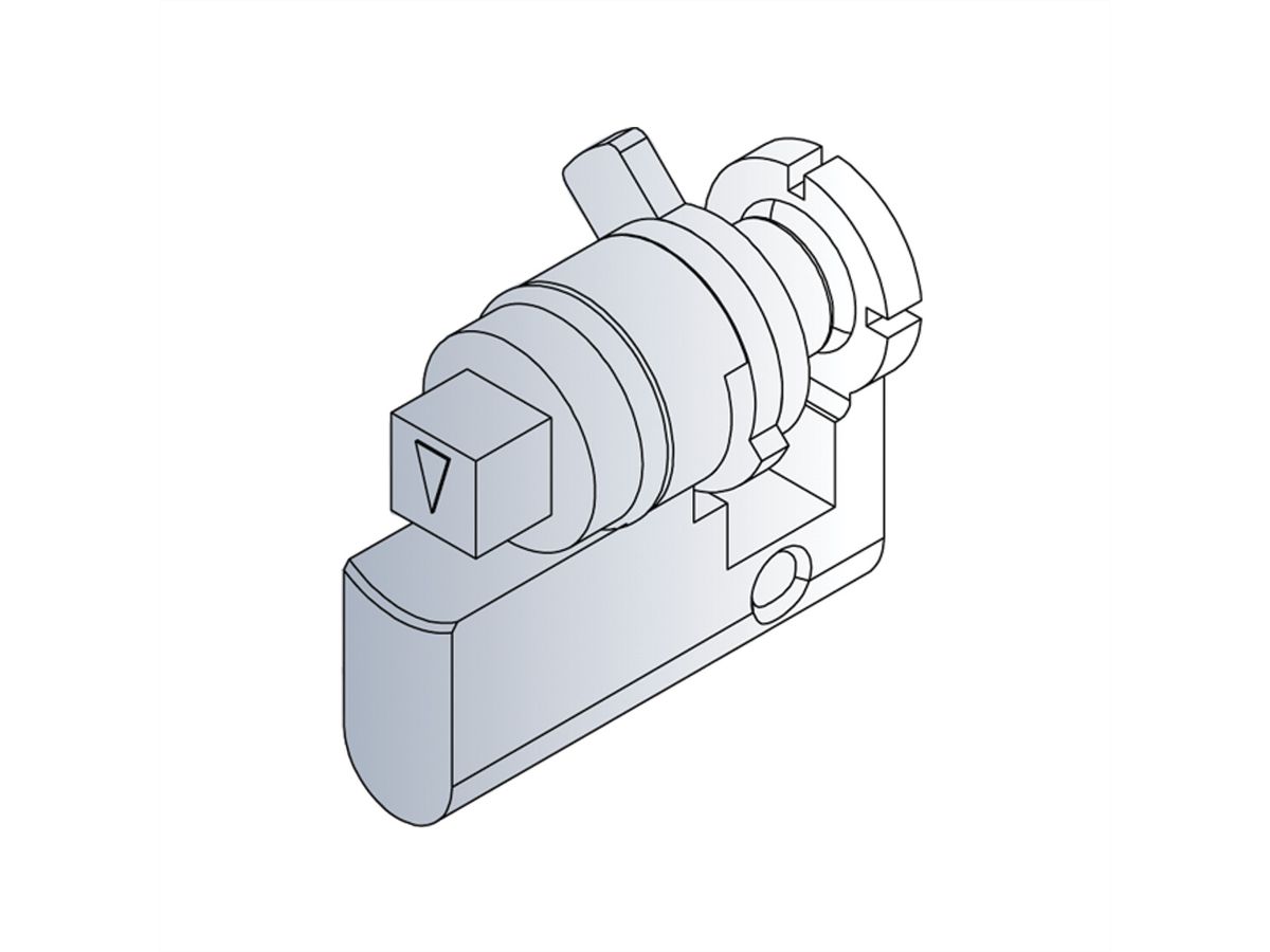Cylindre de fermeture Novastar SCHROFF, insert de serrure carré