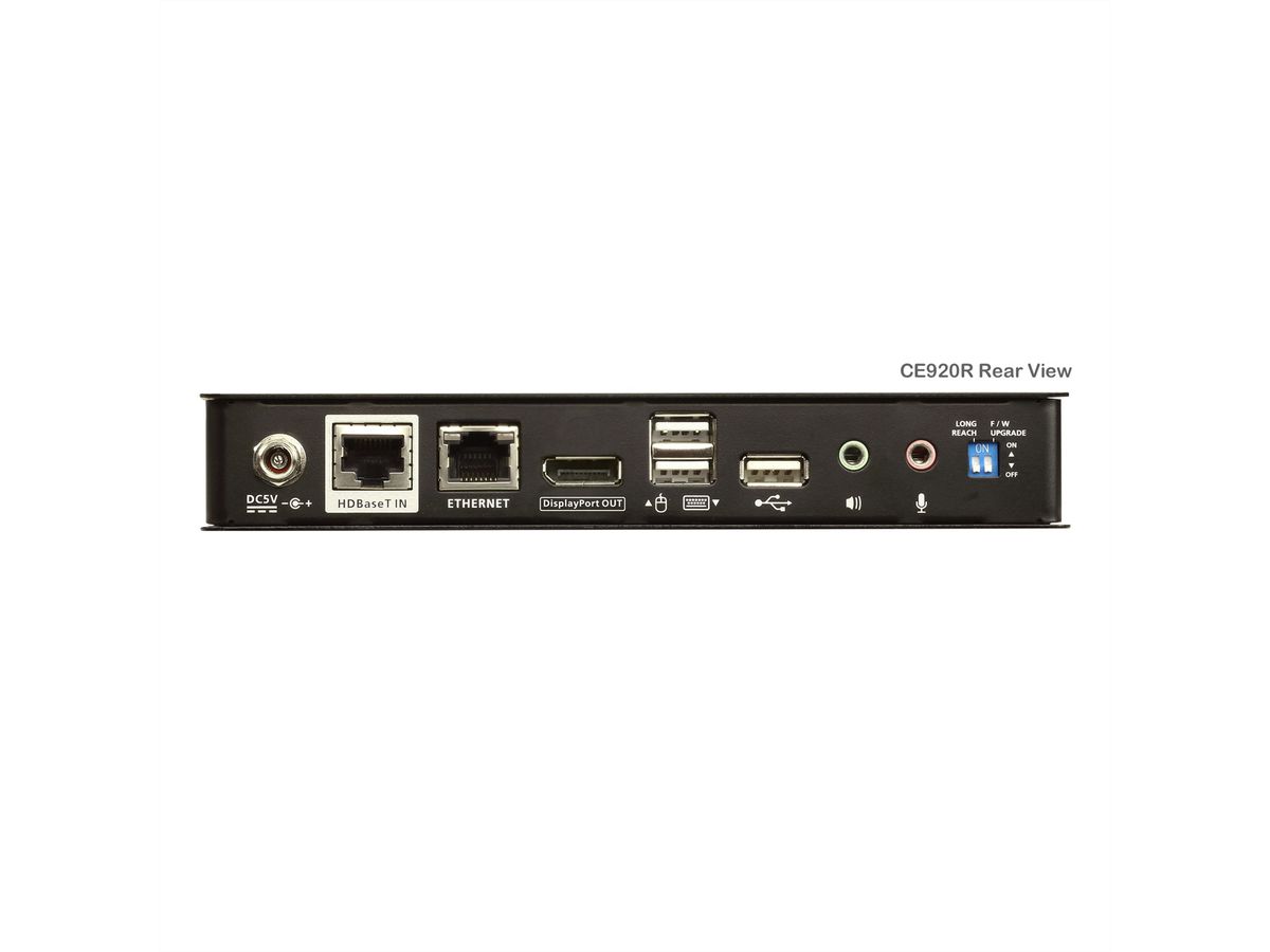ATEN CE920R Système d'extension KVM USB DisplayPort HDBaseT™ 2.0 (unité distante) (4K à 100 m)