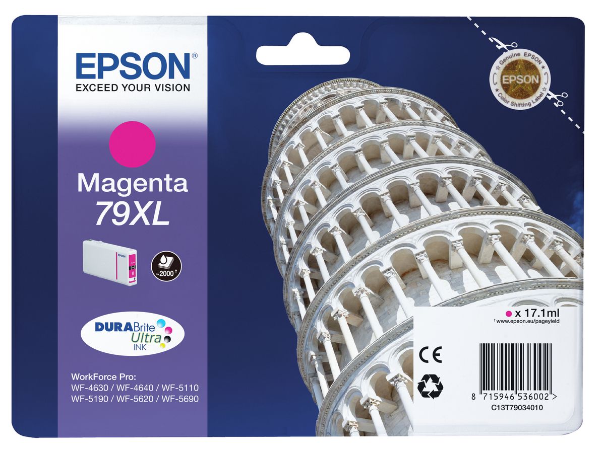 Epson Encre Magenta "Tour de Pise" XL (2 000 p)