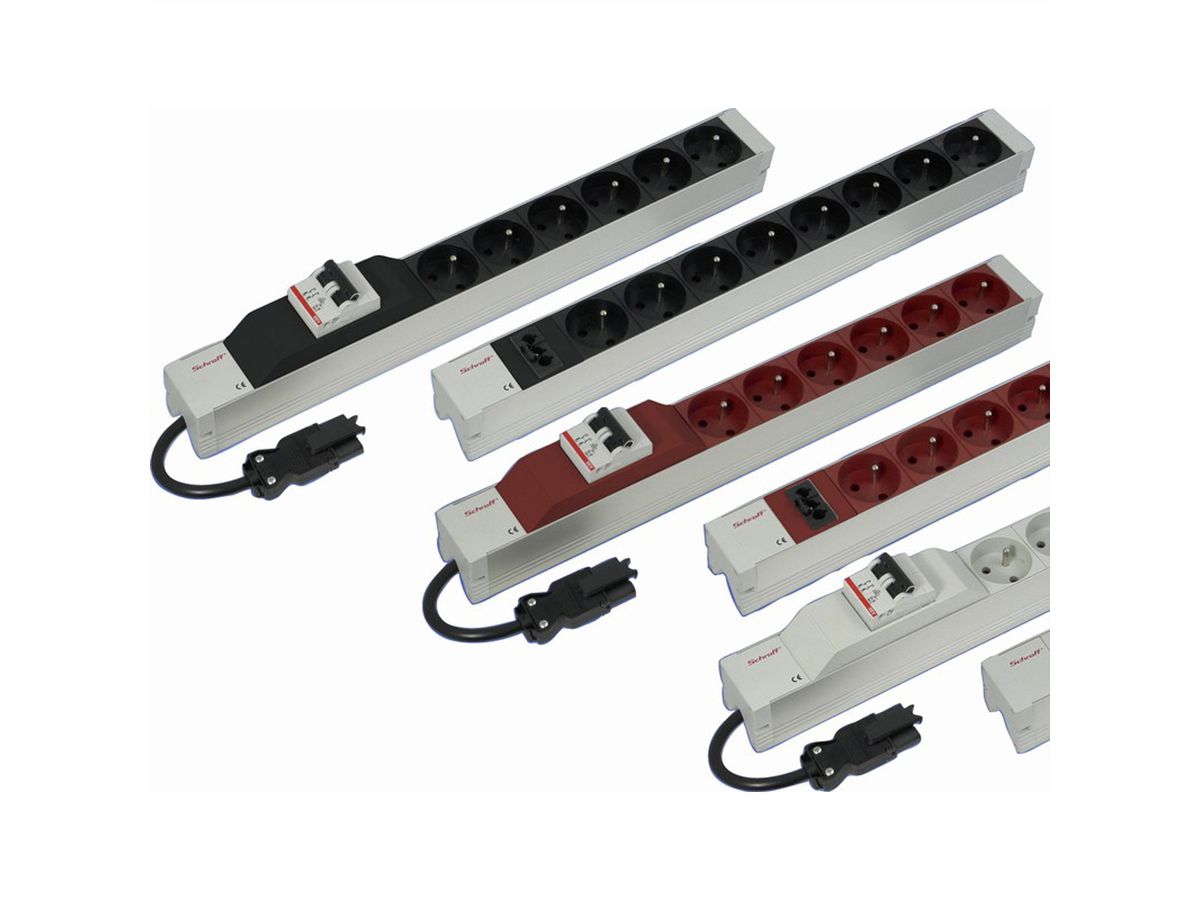 Câbles de raccordement SCHROFF Wieland® pour bandeau de prises, GST18, 1 m, IEC 60309 C20