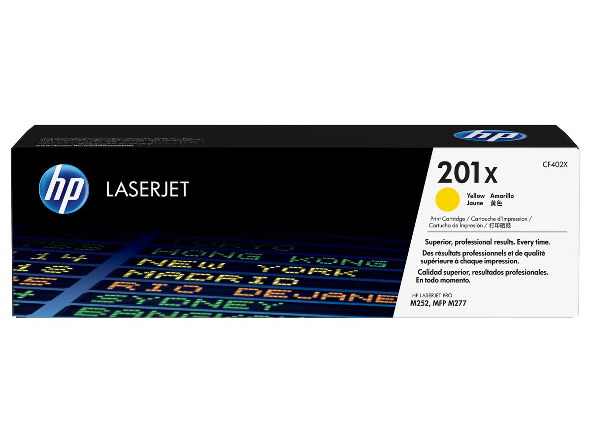HP 201X toner LaserJet Jaune grande capacité authentique