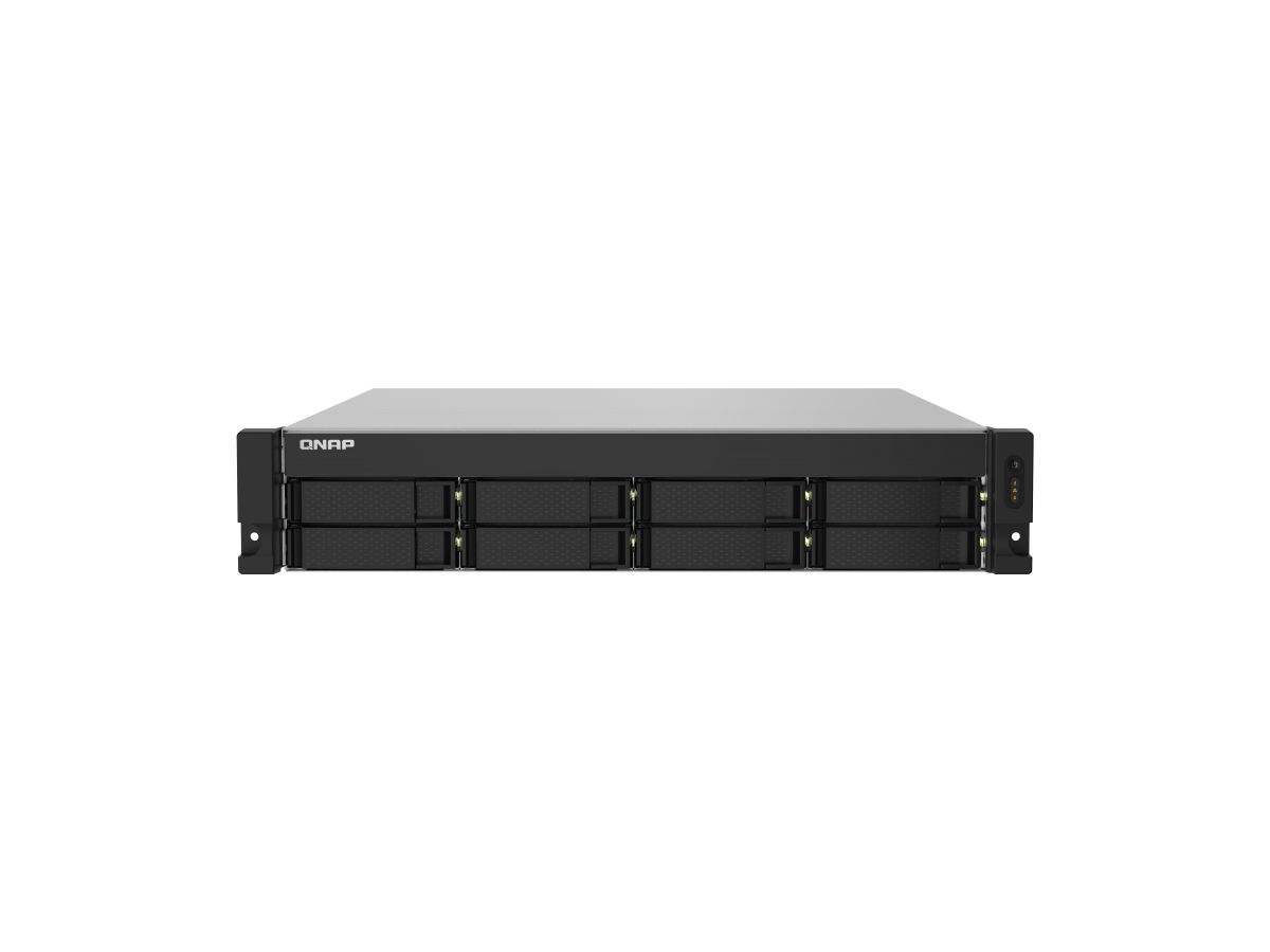 QNAP TS-832PXU NAS Rack (2 U) Ethernet/LAN Aluminium, Noir AL324