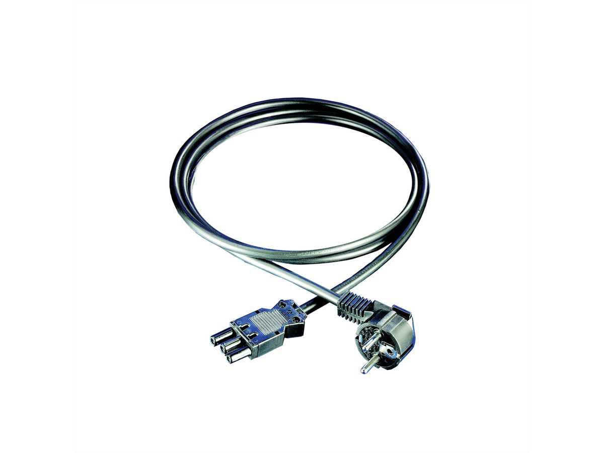 SCHROFF Câble d'équipement, connecteur 2P+T/UTE, connecteur femelle Wieland