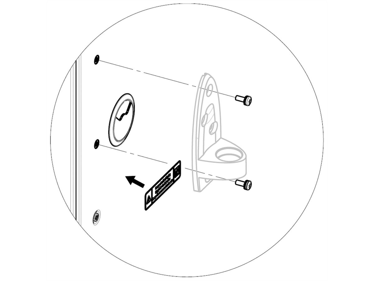 SCHROFF Kit de montage pour bras de moniteur pour armoire Varistar avec panneaux latéraux boulonnés