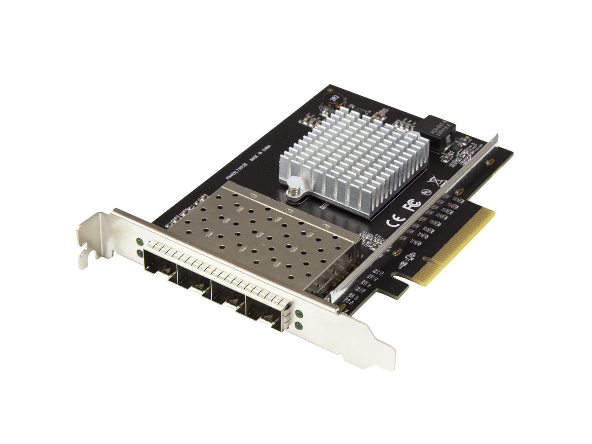 StarTech.com Carte réseau PCI Express pour serveur à 4 ports SFP+ 10 Gigabit Ethernet - Chipset Intel XL710