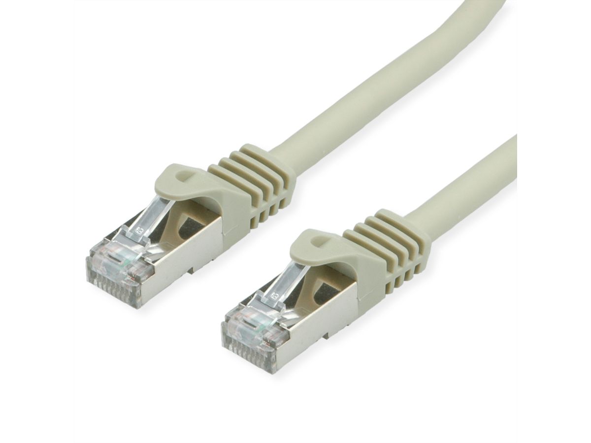 Câble VALUE Cat.7 S/FTP, avec connecteurs RJ45 (500MHz / Classe EA), gris, 2 m