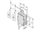 Microrupteur SCHROFF pour porteuse mécanique AMC, normalement ouvert
