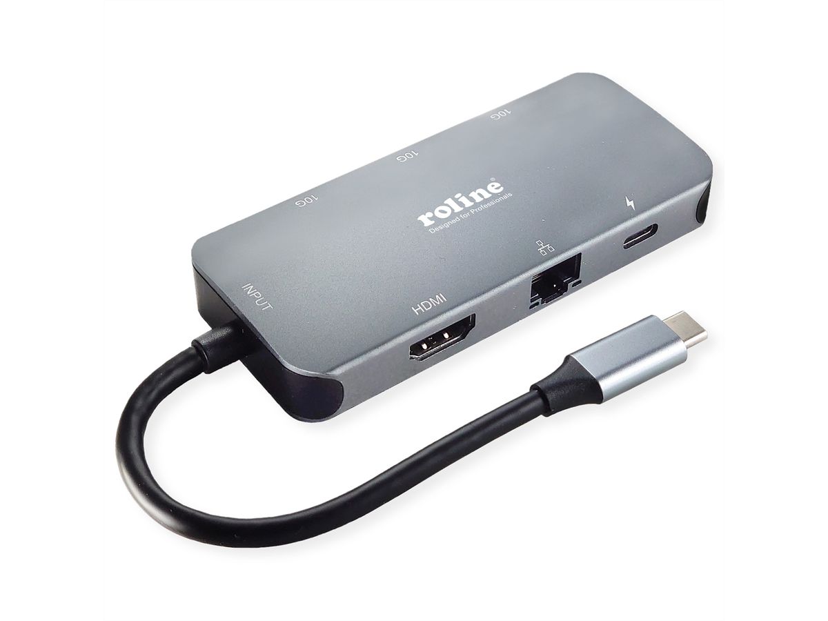 VALUE Adaptateur USB Type C - HDMI + USB 3.2 Gen 1 A + Type C (Power  Delivery) - SECOMP France
