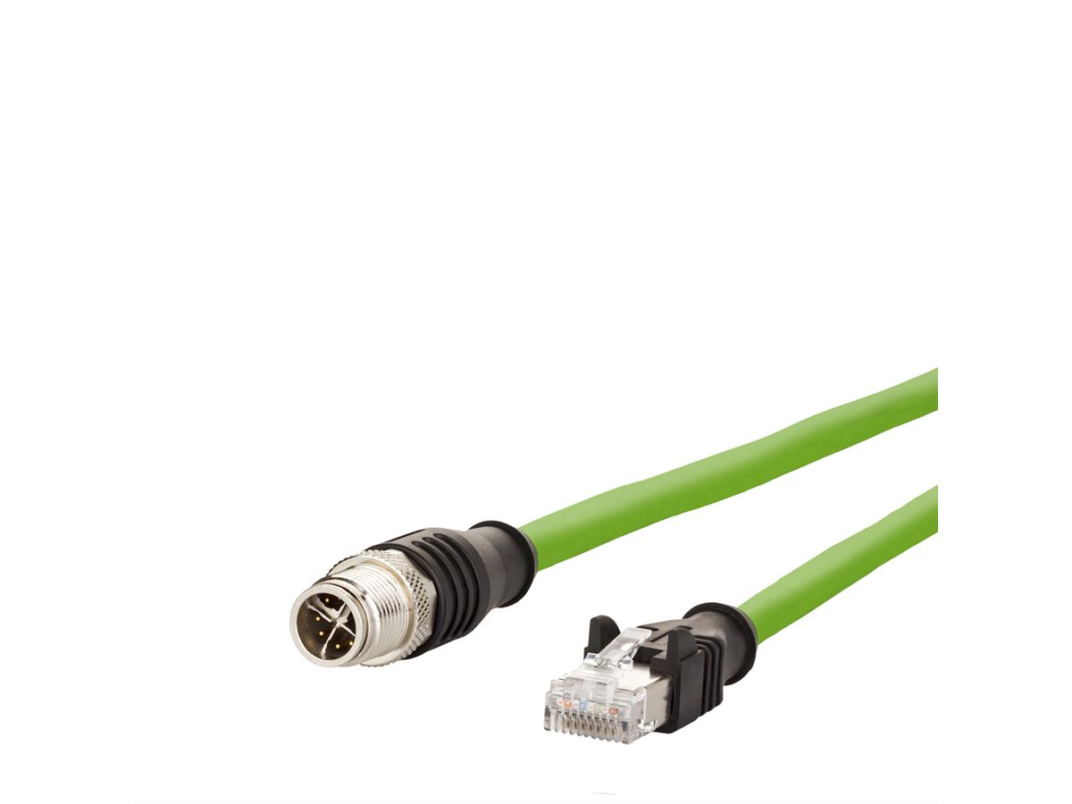 METZ CONNECT Câble Ethernet industriel M12-RJ45, codage X, 10 m