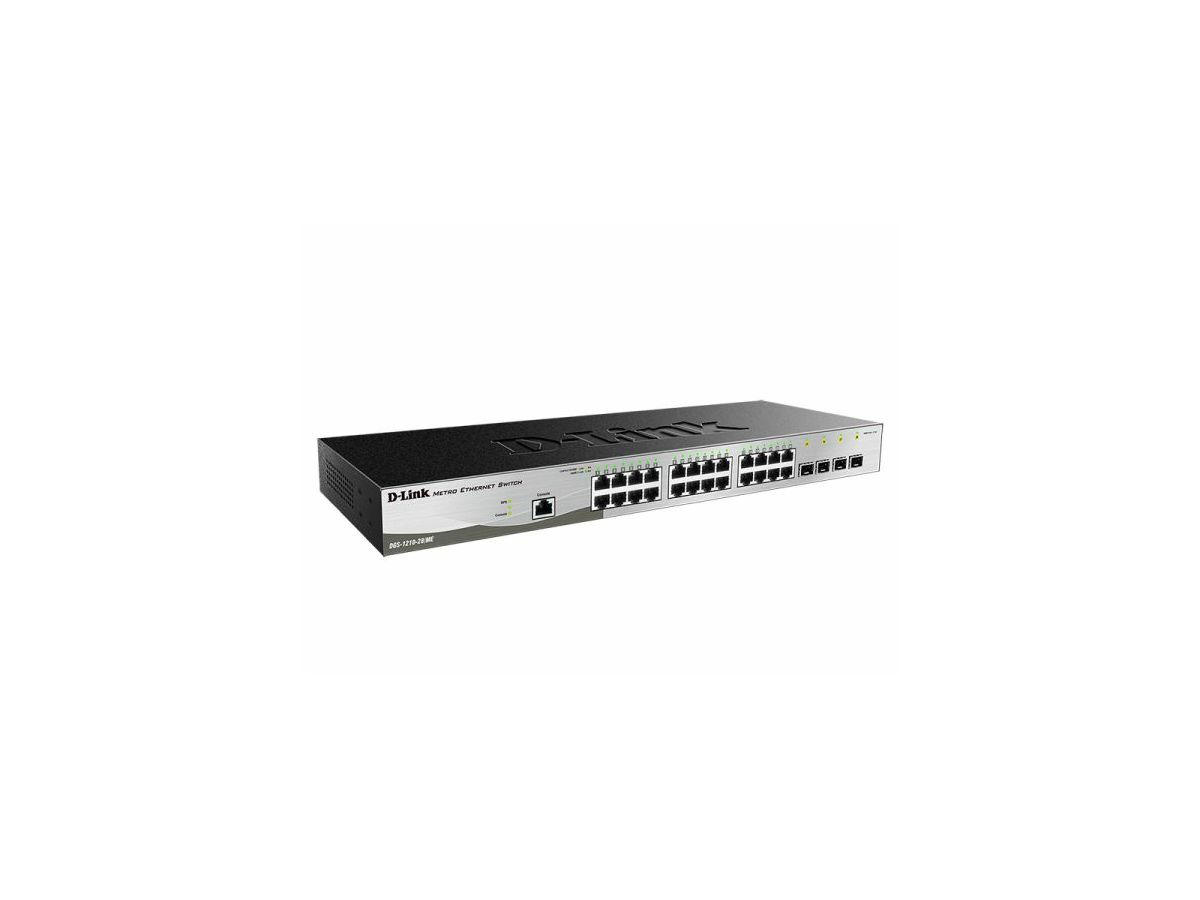 D-Link DGS-1210-28/ME/E commutateur réseau Géré L2+ Gigabit Ethernet (10/100/1000) 1U Noir, Gris