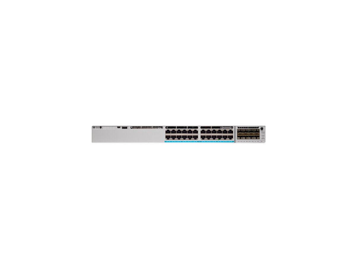 Cisco Catalyst C9300-24P-A commutateur réseau Géré L2/L3 Gigabit Ethernet (10/100/1000) Connexion Ethernet, supportant l'alimentation via ce port (PoE) 1U Gris