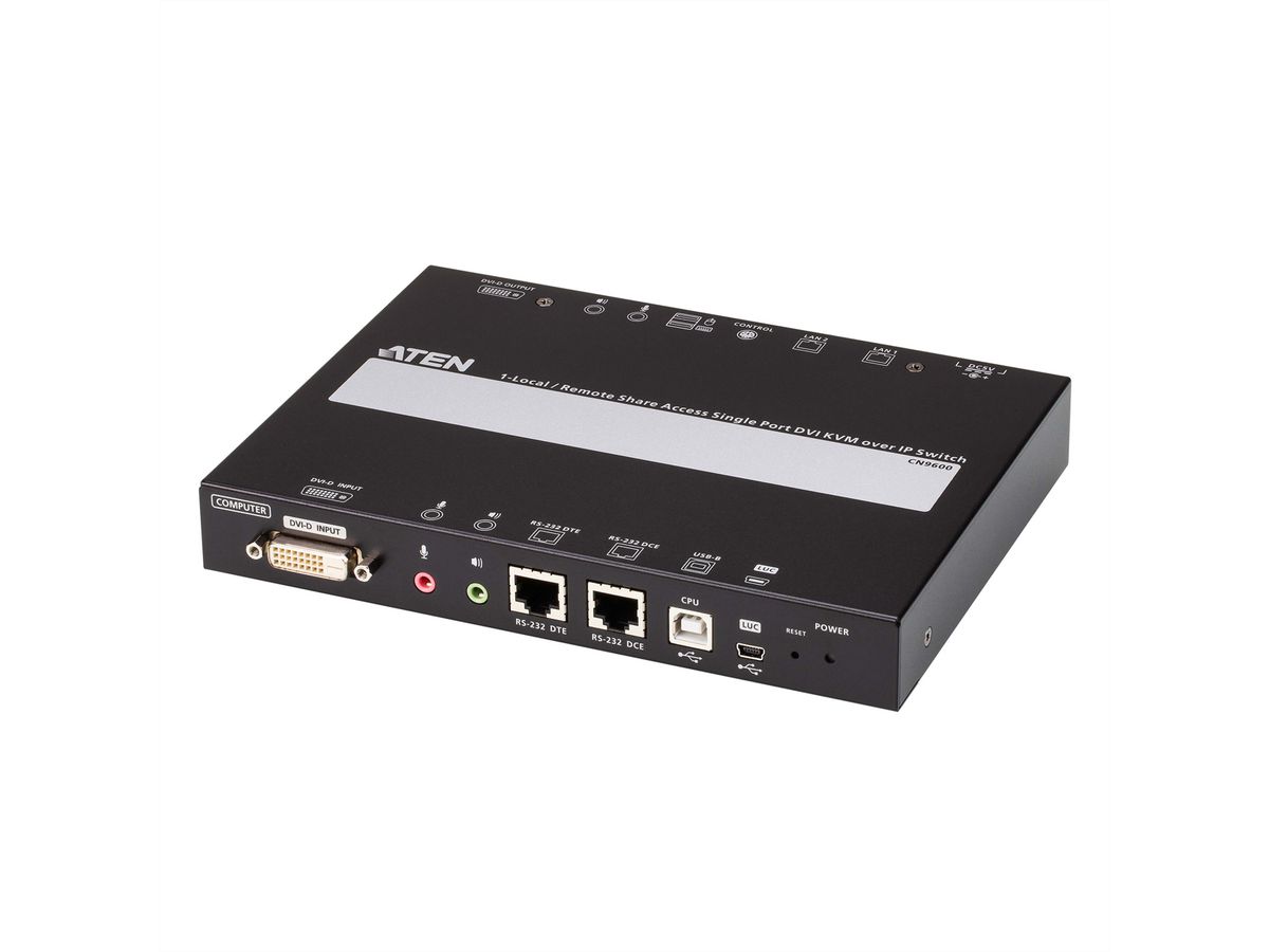 ATEN CN8600 Console KVM IP 1 port (DVI/USB + RS232 + Medias Virtuels)
