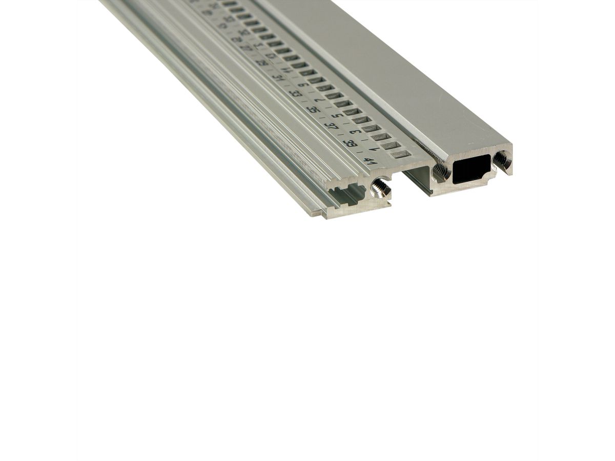 Rail horizontal SCHROFF, avant, type R-KD, robuste, lèvre courte, 40 CV