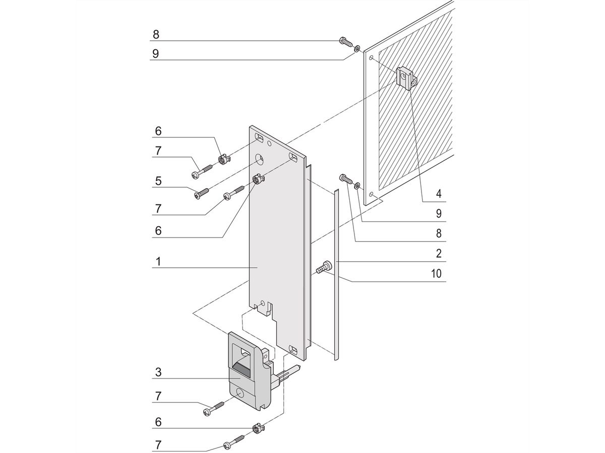 SCHROFF Plug-In Unit Kit avec poignée IET, blindé, noir 3 U, 12 HP