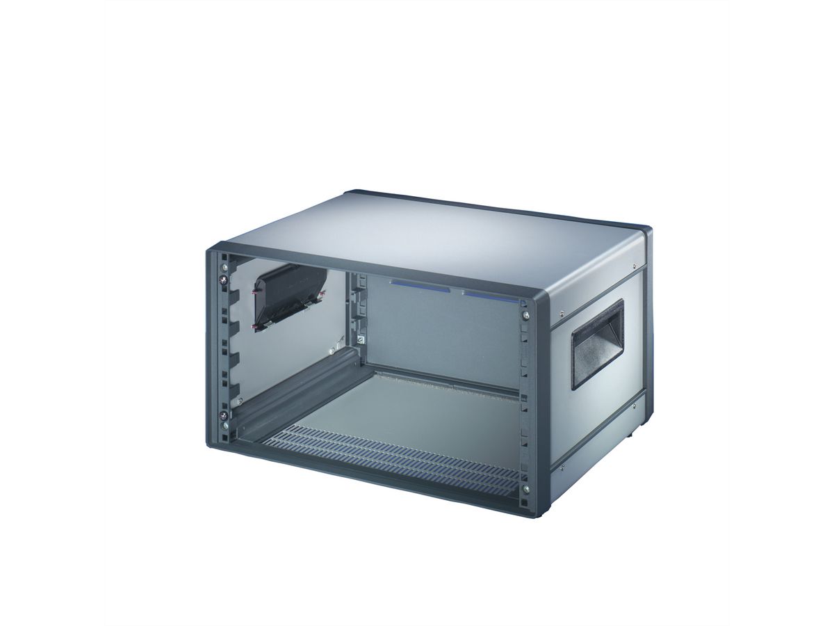 SCHROFF Comptec 19" Desktop Case, non blindé, capot en acier, 6 U, 84 HP, 400 mm