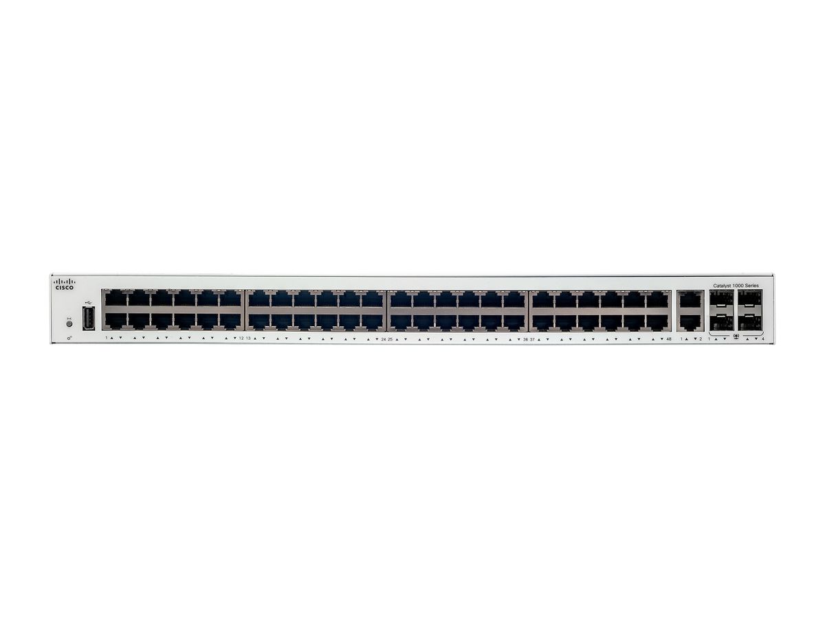 Cisco Catalyst C1000-48T-4G-L commutateur réseau Géré L2 Gigabit Ethernet (10/100/1000) Gris