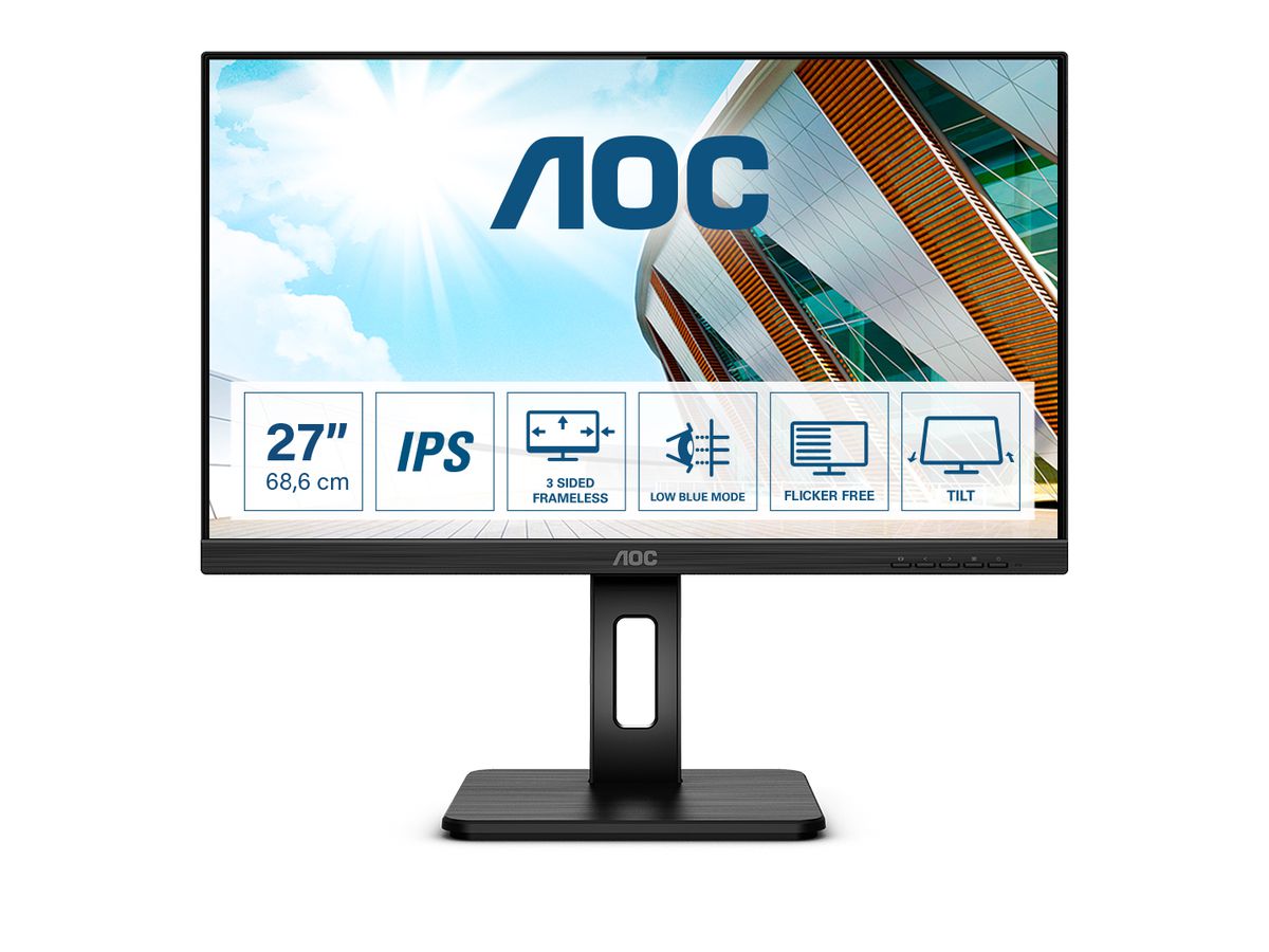 AOC P2 Q27P2Q LED display 68,6 cm (27") 2560 x 1440 pixels Quad HD Noir