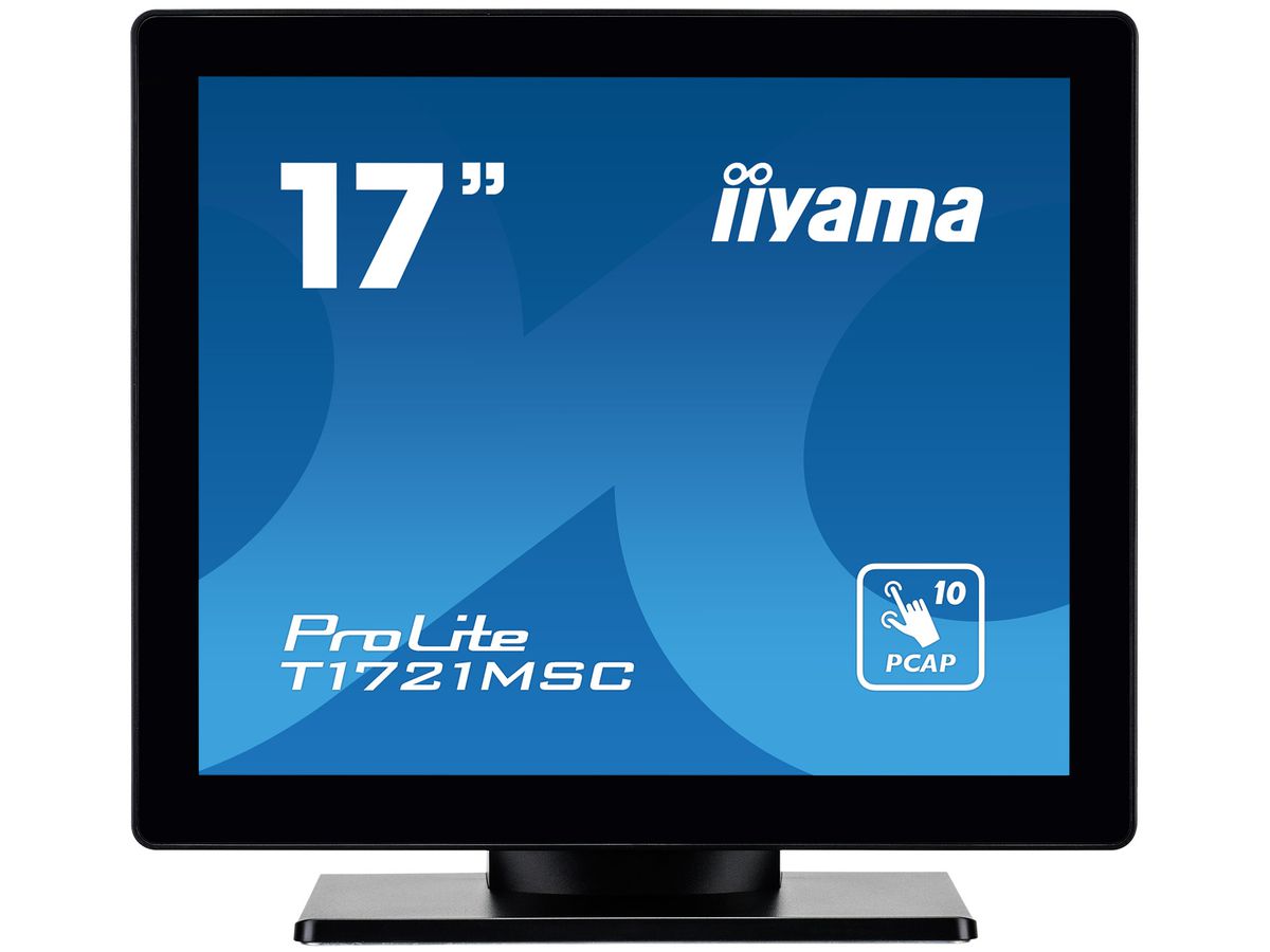 iiyama ProLite T1721MSC-B2 écran plat de PC 43,2 cm (17") 1280 x 1024 pixels SXGA LED Écran tactile Dessus de table Noir
