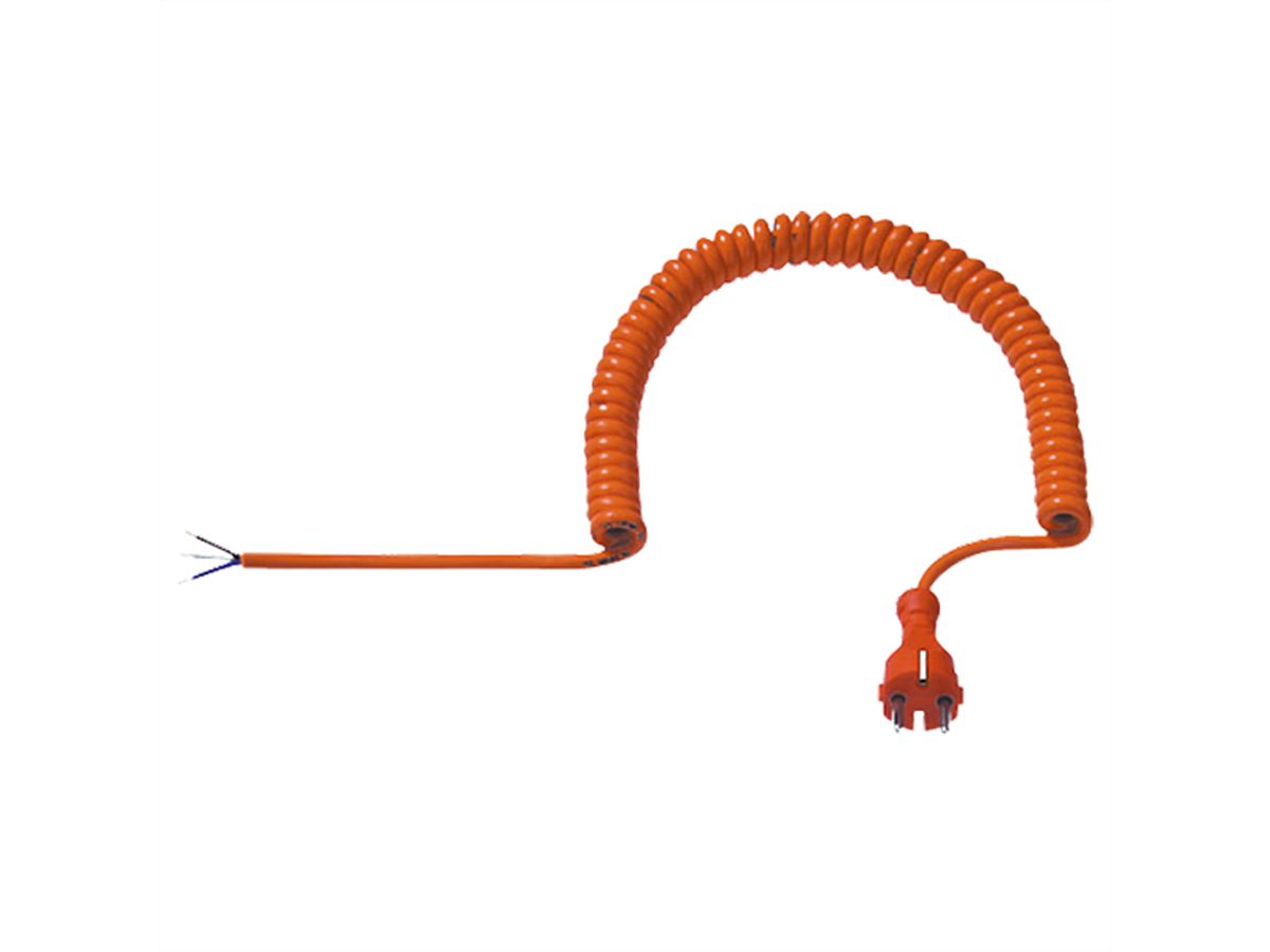BACHMANN Câble spirale orange 1.0-5.0m, H07BQ-F 3G1.50