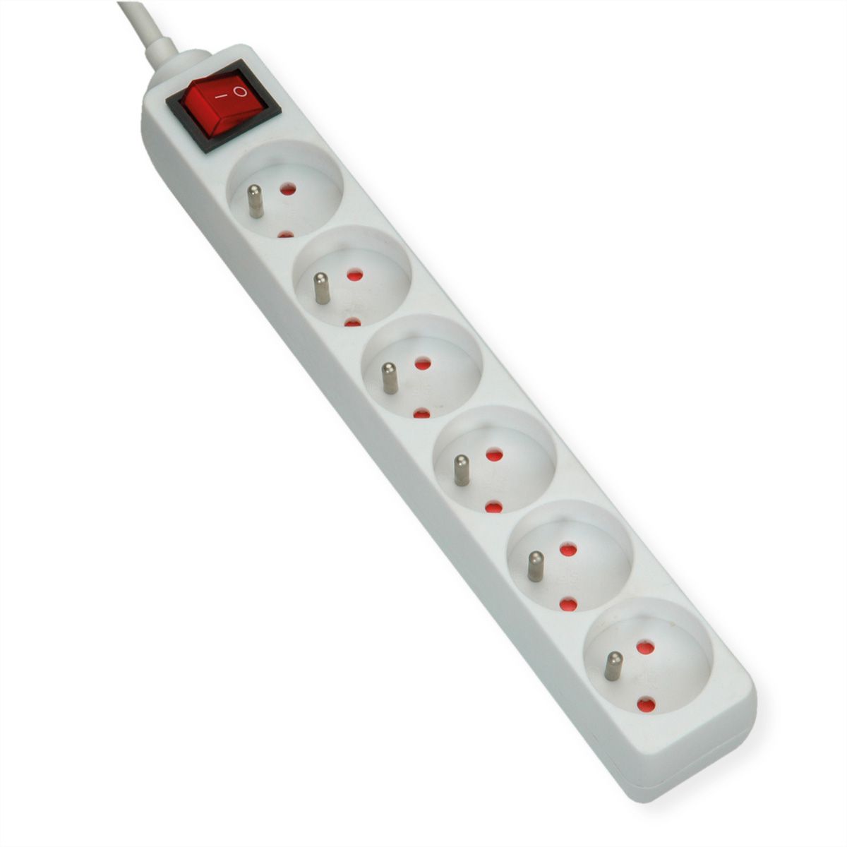 Multiprise De Table Avec Interrupteur Individuel, 3 Ou 5 Prises, Blanc,  Câble De 1,5 M Avec Interrupteur Lumineux Et Sécurité[F2965]