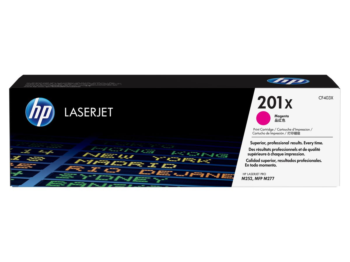 HP 201X toner LaserJet Magenta grande capacité authentique