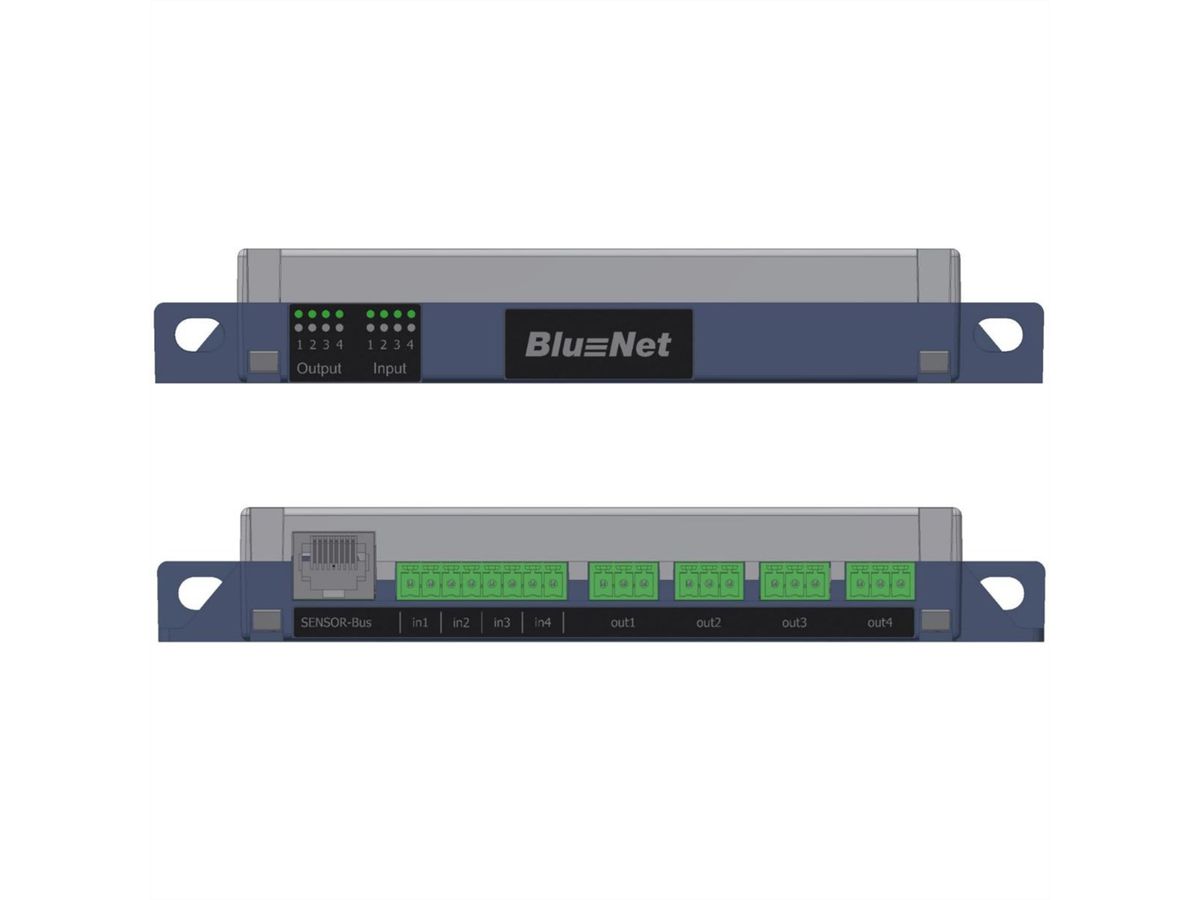 BACHMANN BlueNet Module GPIO , 4 entrées / 4 sorties relais