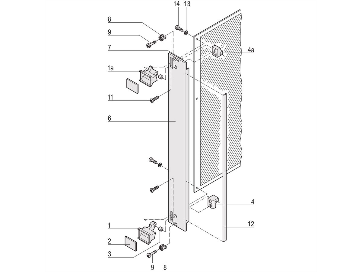 SCHROFF Plug-In Unit Kit avec poignée d'extraction type 1, blindé, gris, 6 U, 12 HP