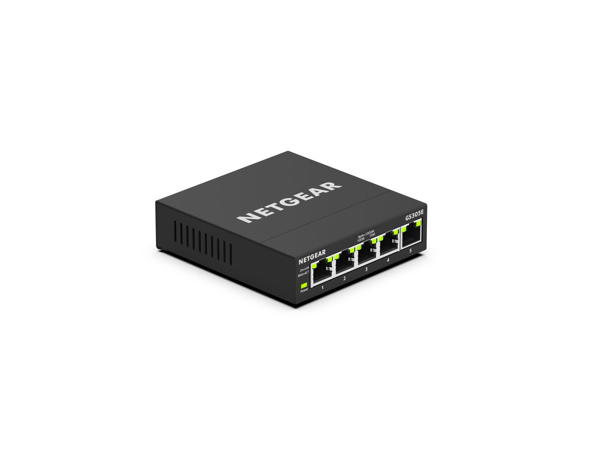 Netgear GS305E Géré Gigabit Ethernet (10/100/1000) Noir