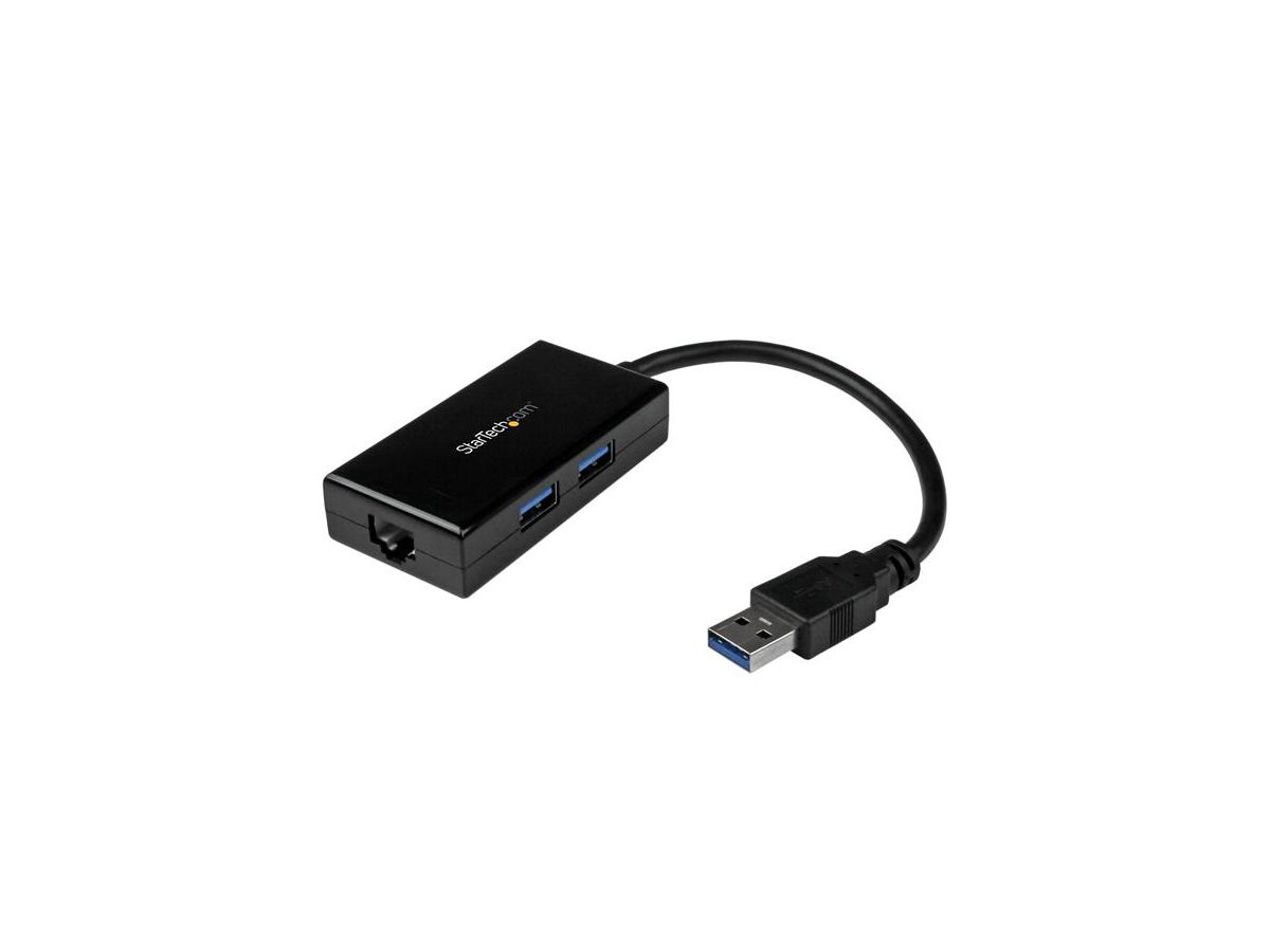StarTech.com Adaptateur réseau USB 3.0 vers Gigabit Ethernet avec hub USB 3.0 à 2 ports