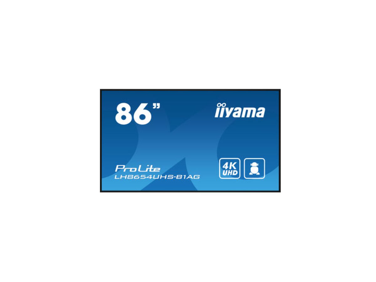 iiyama ProLite To Be Updated 2,17 m (85.6") 3840 x 2160 pixels 4K Ultra HD LED Noir