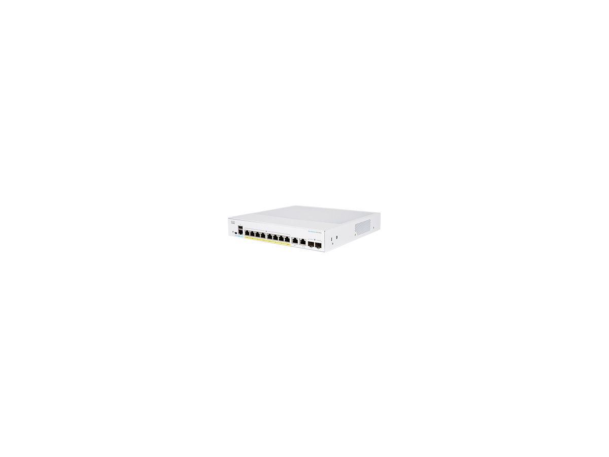 Cisco CBS350-8P-E-2G-EU commutateur réseau Géré L2/L3 Gigabit Ethernet (10/100/1000) Argent