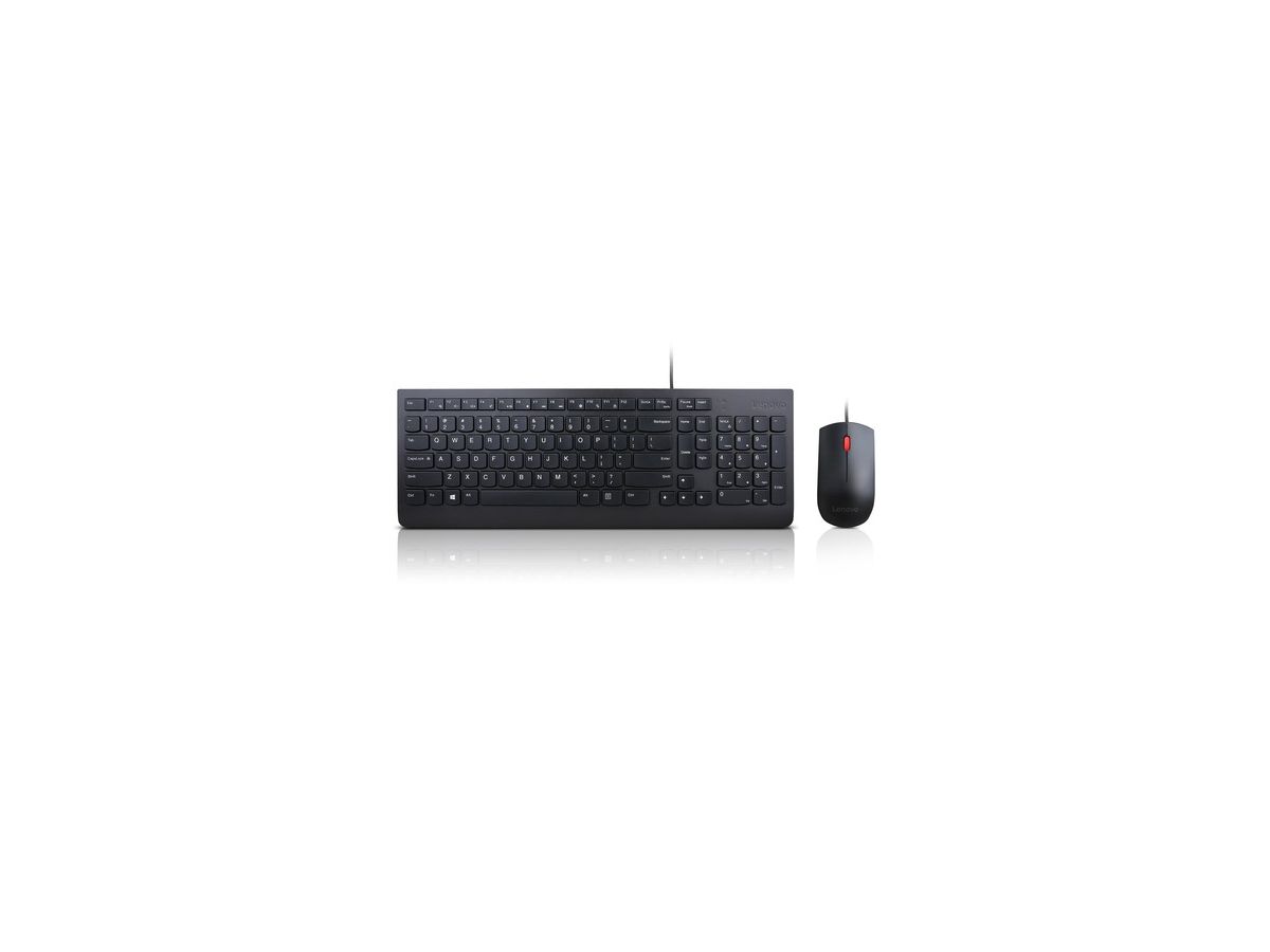 Lenovo 4X30L79894 clavier Souris incluse Bureau USB Français Noir