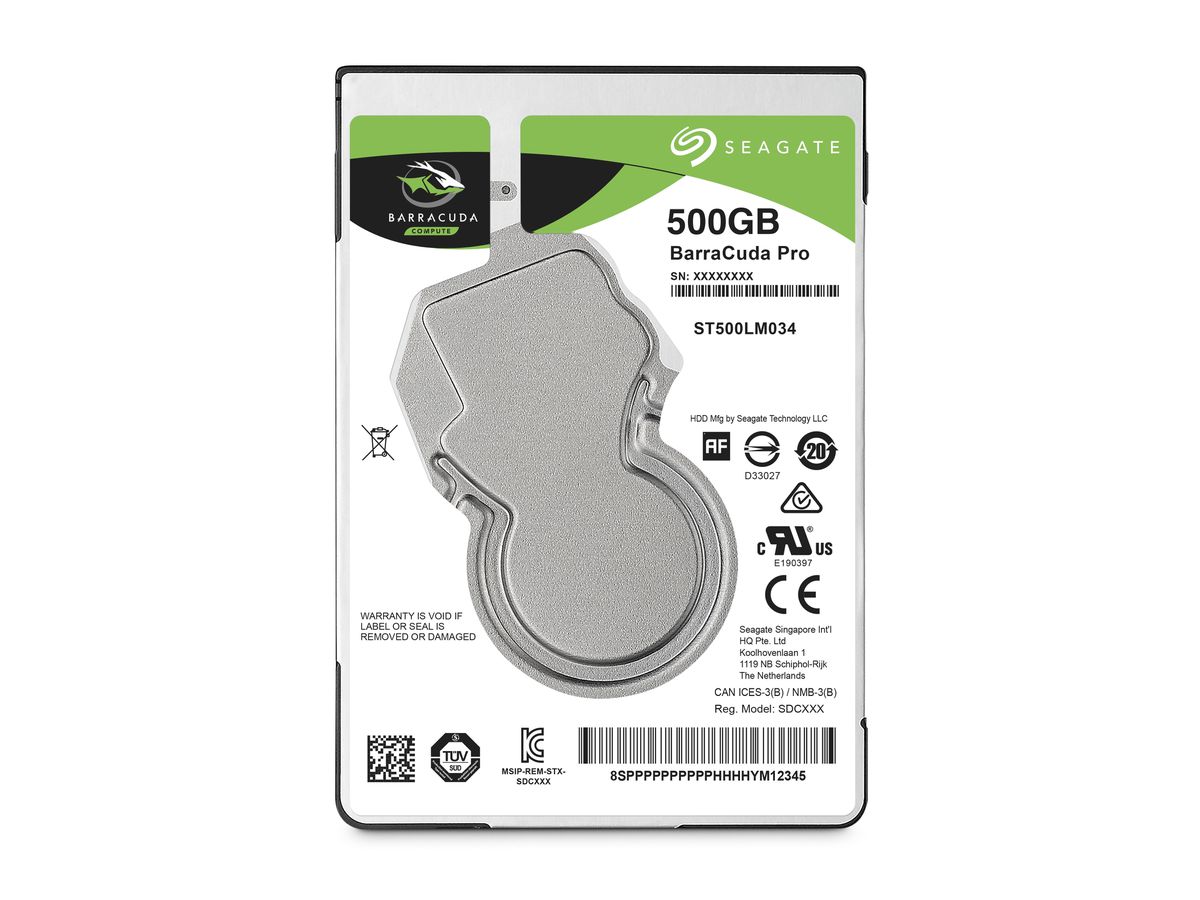 Seagate Barracuda Pro disque dur 500 Go 7200 tr/min 128 Mo 2.5" Série ATA III