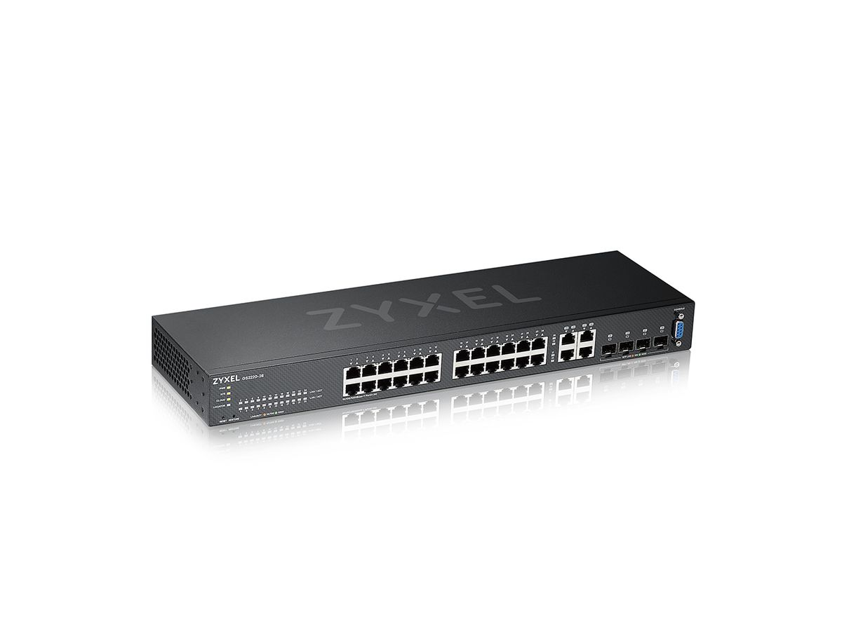 Zyxel GS2220-28-EU0101F commutateur réseau Géré L2 Gigabit Ethernet (10/100/1000) Noir